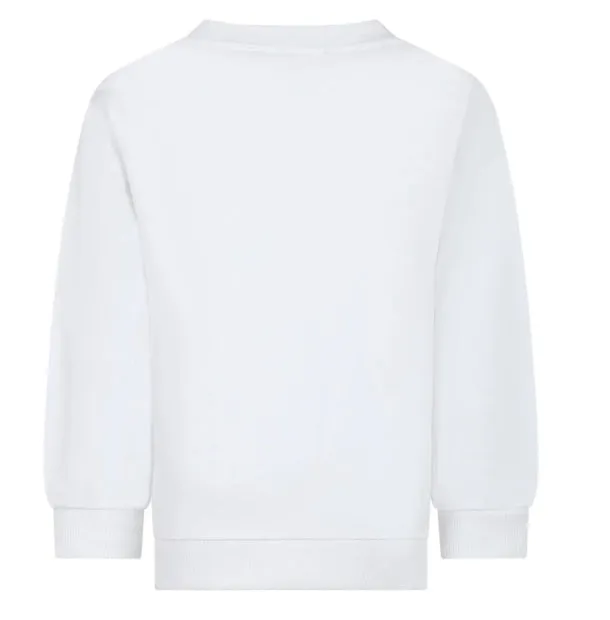 SWEATSHIRT W/ GOLD LOGO & BUTTONS ON SHOULDER