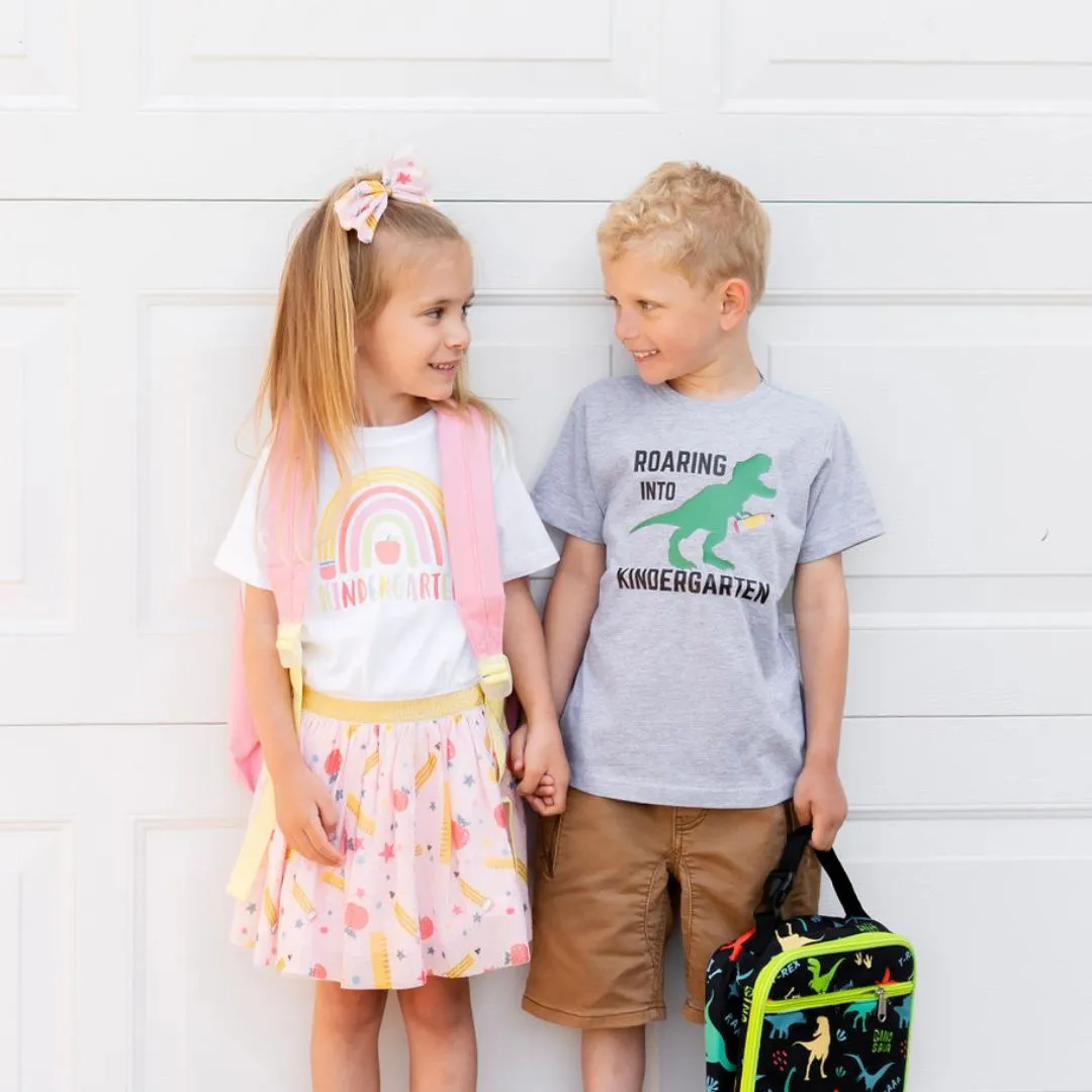 Sweet Wink Roaring Into Kindergarten S/S Gray Tee