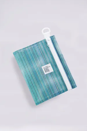 Teal Multi Color Travel Pouch Small