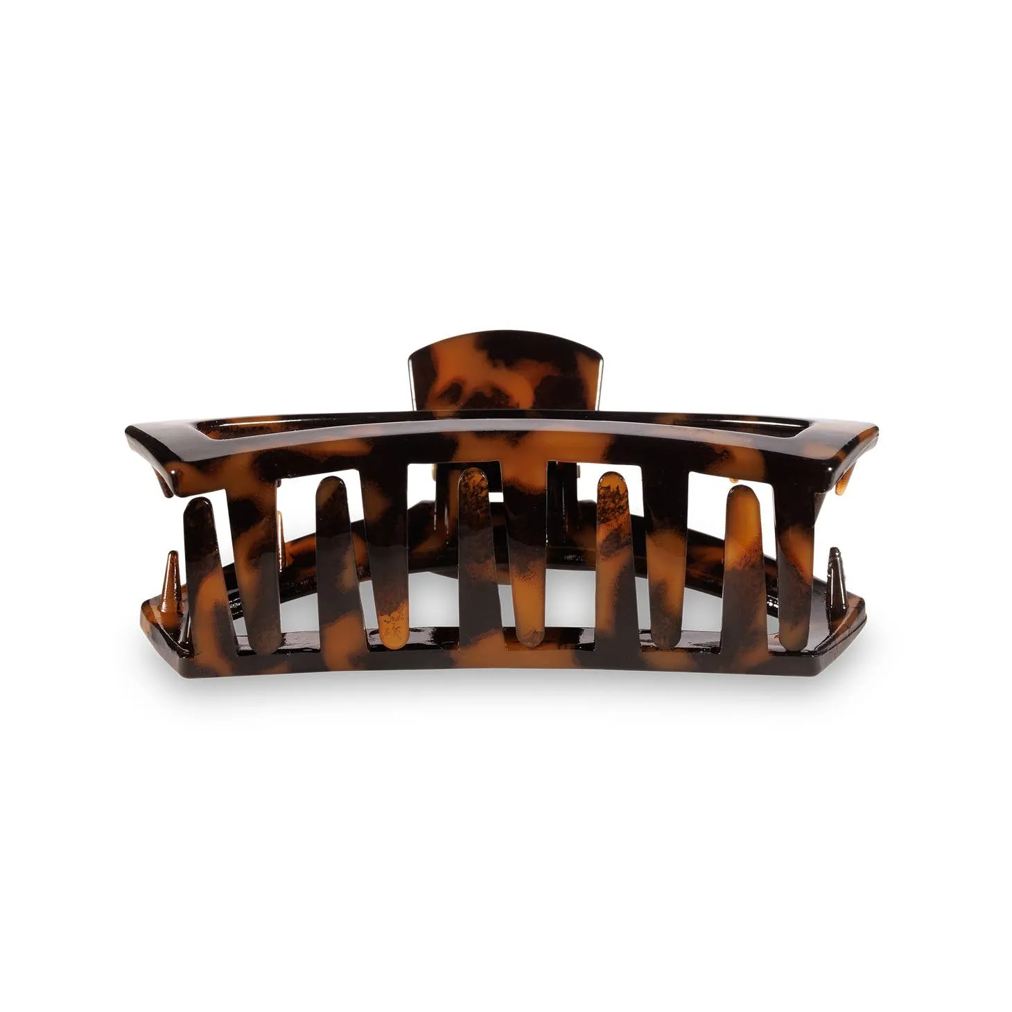 TELETIES | Medium Open Hair Clip {Tortoise}