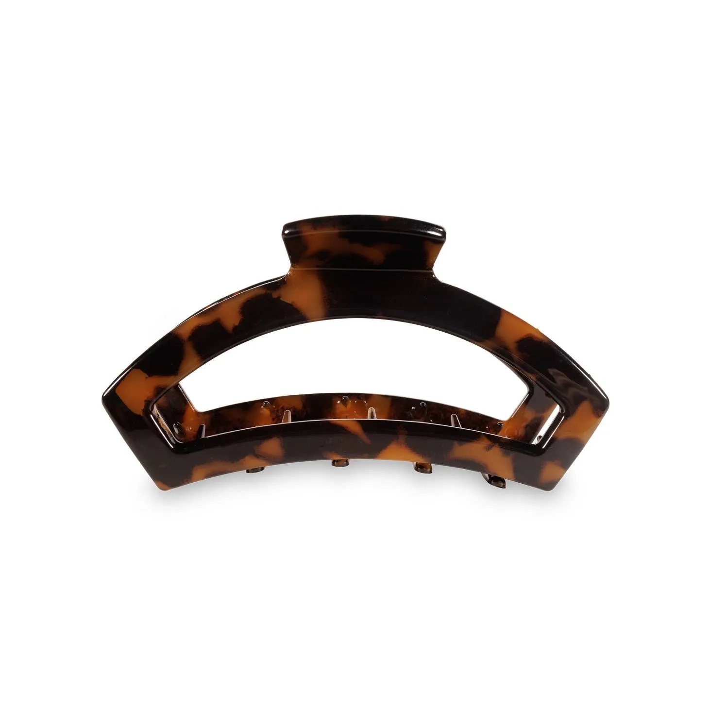 TELETIES | Medium Open Hair Clip {Tortoise}