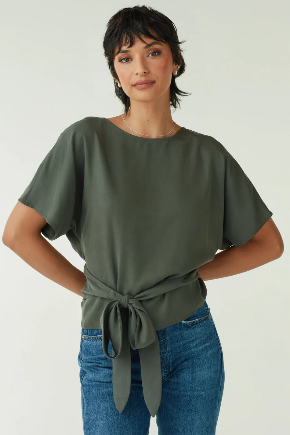 The Convertible Tie Blouse
