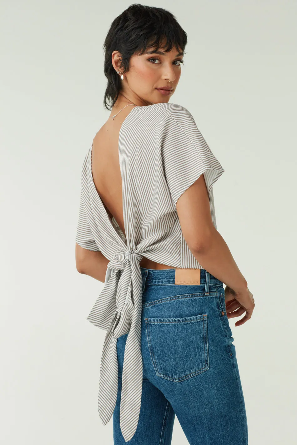 The Convertible Tie Blouse