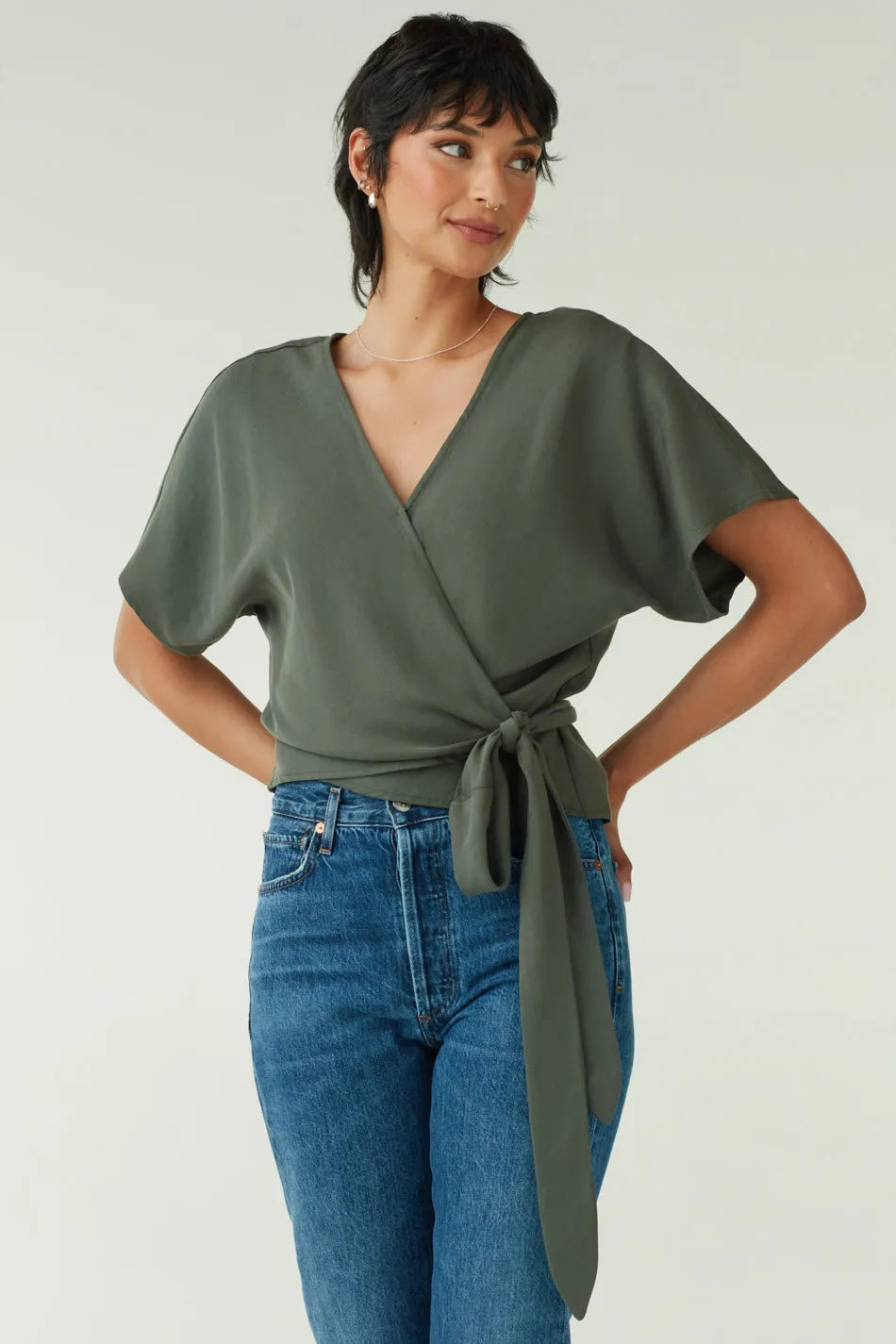 The Convertible Tie Blouse