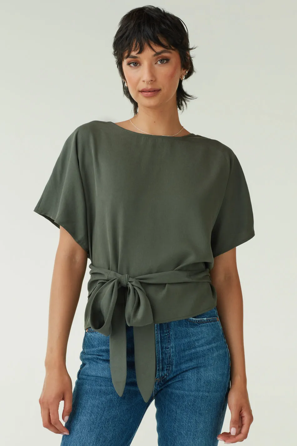 The Convertible Tie Blouse