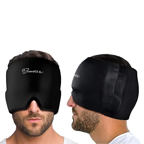 TheraICE Rx Gel Ice Headache Relief Hat for Tension, Sinus and Stress