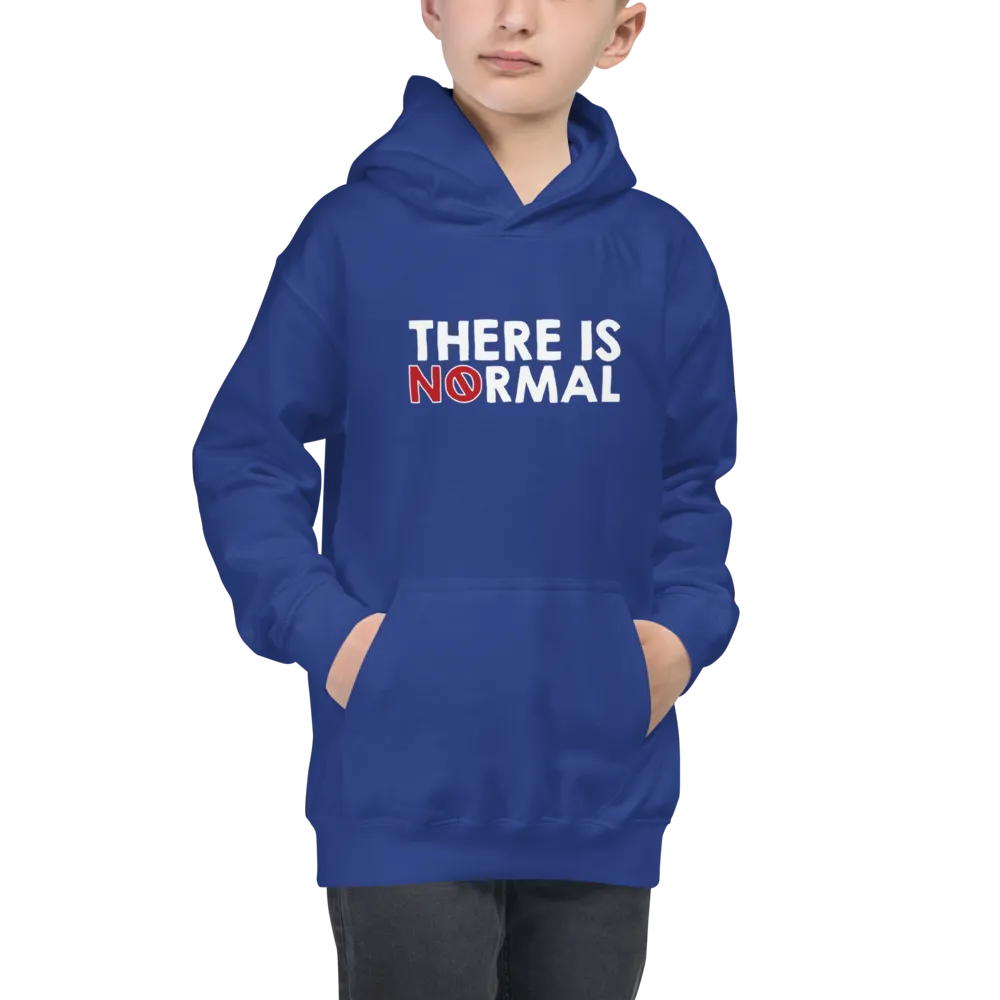 There is No Normal (Text Only Design Kid's Hoodie)