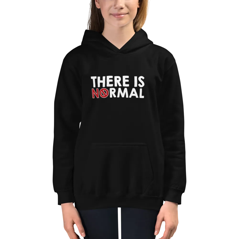 There is No Normal (Text Only Design Kid's Hoodie)
