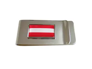 Thin Bordered Austria Flag Money Clip