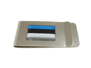 Thin Bordered Estonia Flag Money Clip