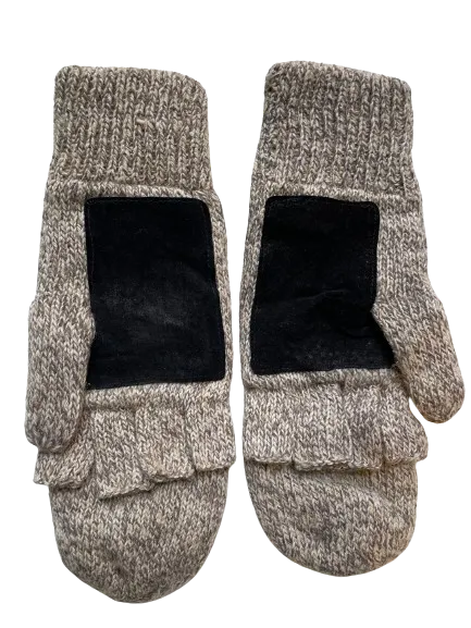 Thinsulate Knit Convertible Fingerless Gloves Mitten Cover
