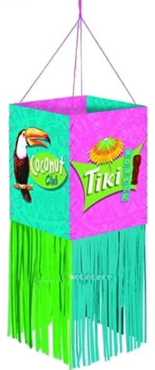 Tiki Lounge Fringe Lantern