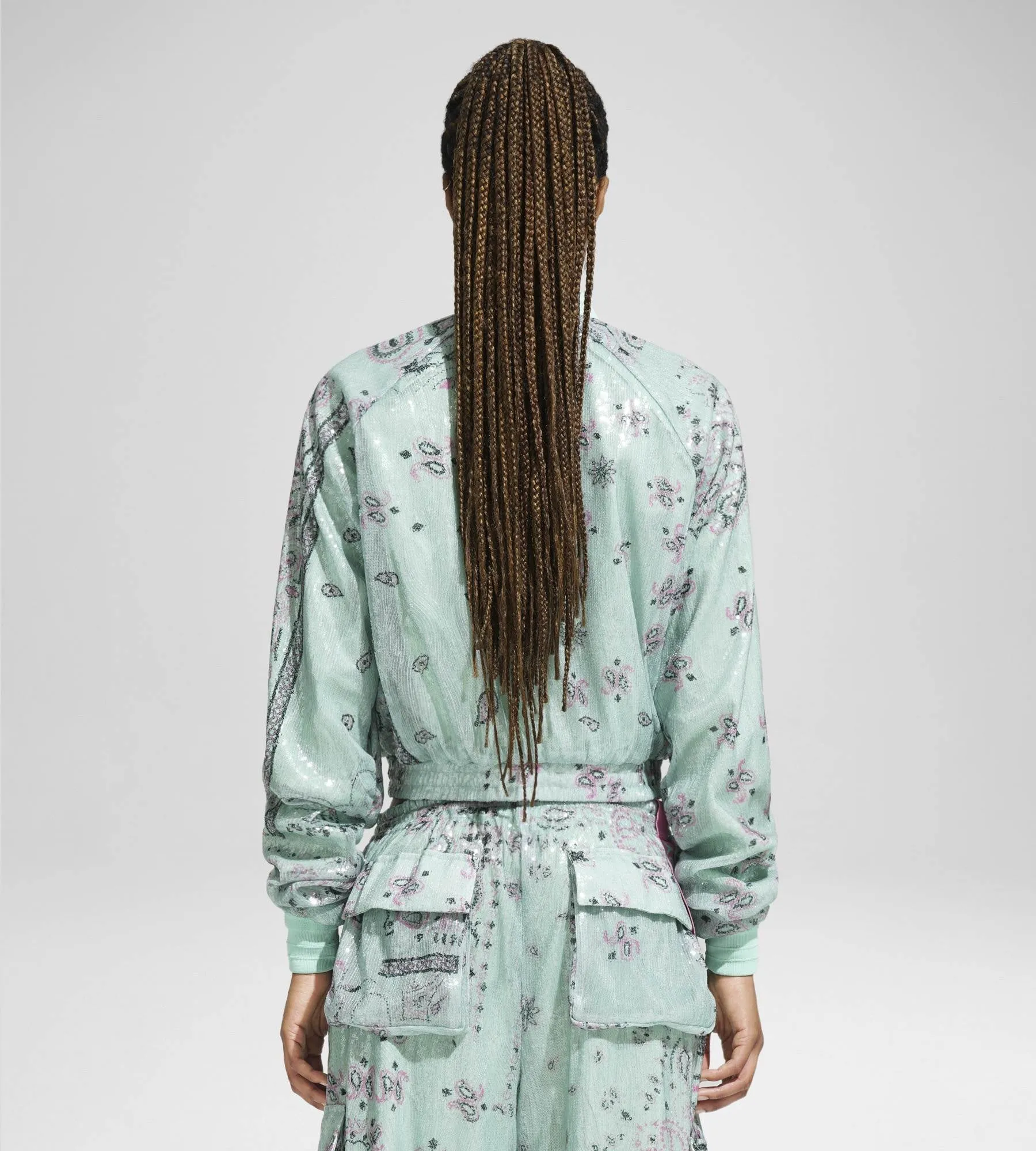 TRACK JACKET PAILLETTES BANDANA
