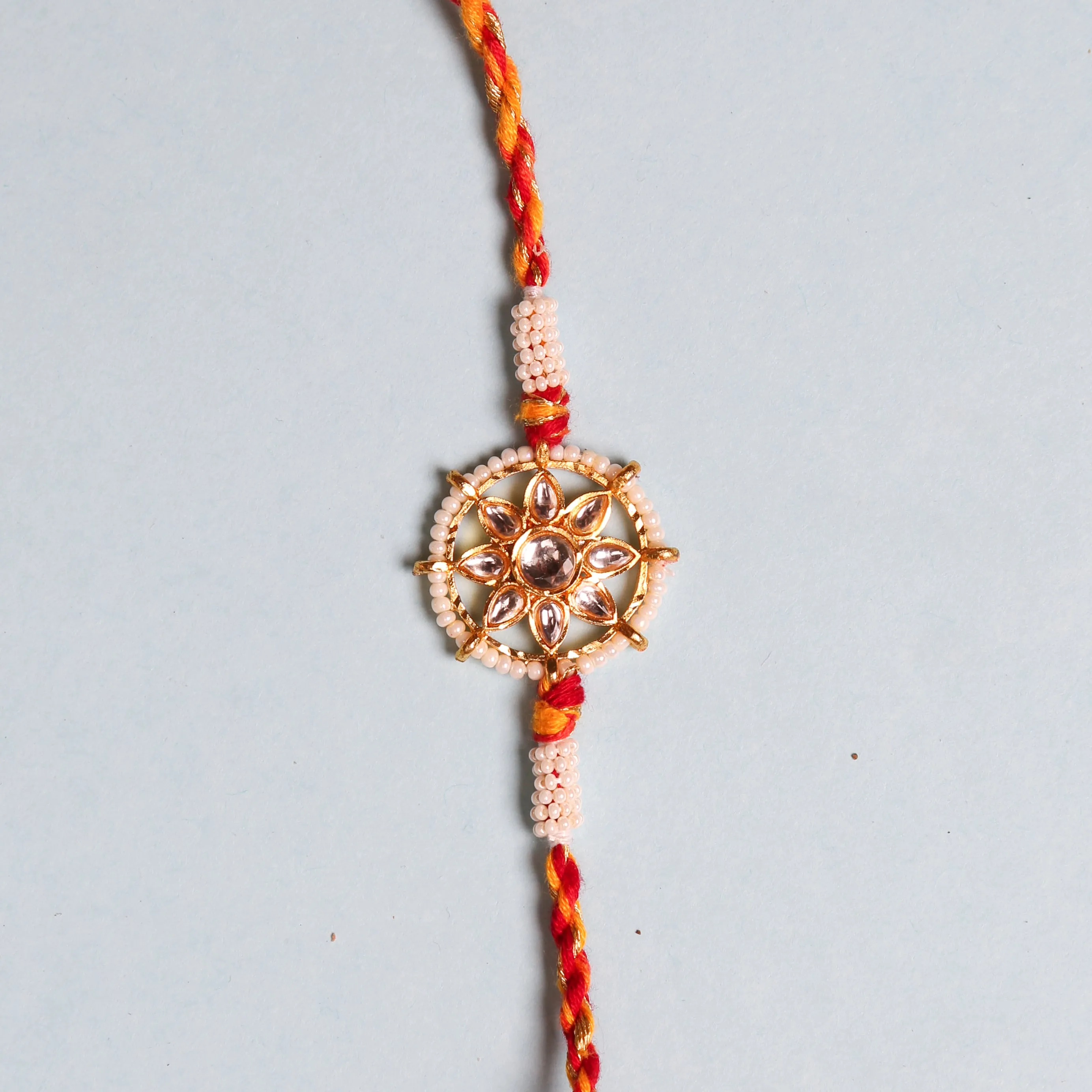 Traditional Wheel Design Premium Rakhi -Send to USA (free shipping )