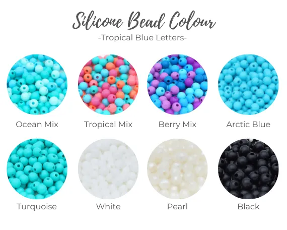 Tropical Blue Personalized Bracelet Kit
