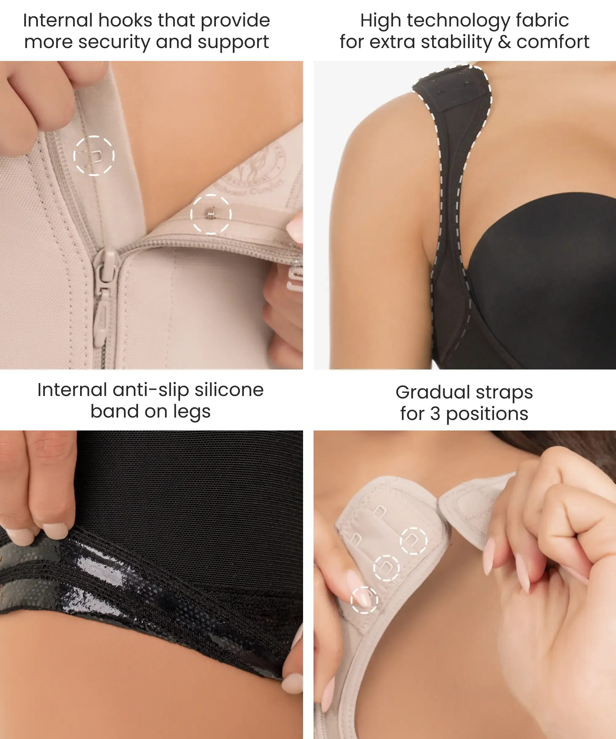 Tummy control body shaper in boyshort - Style 436