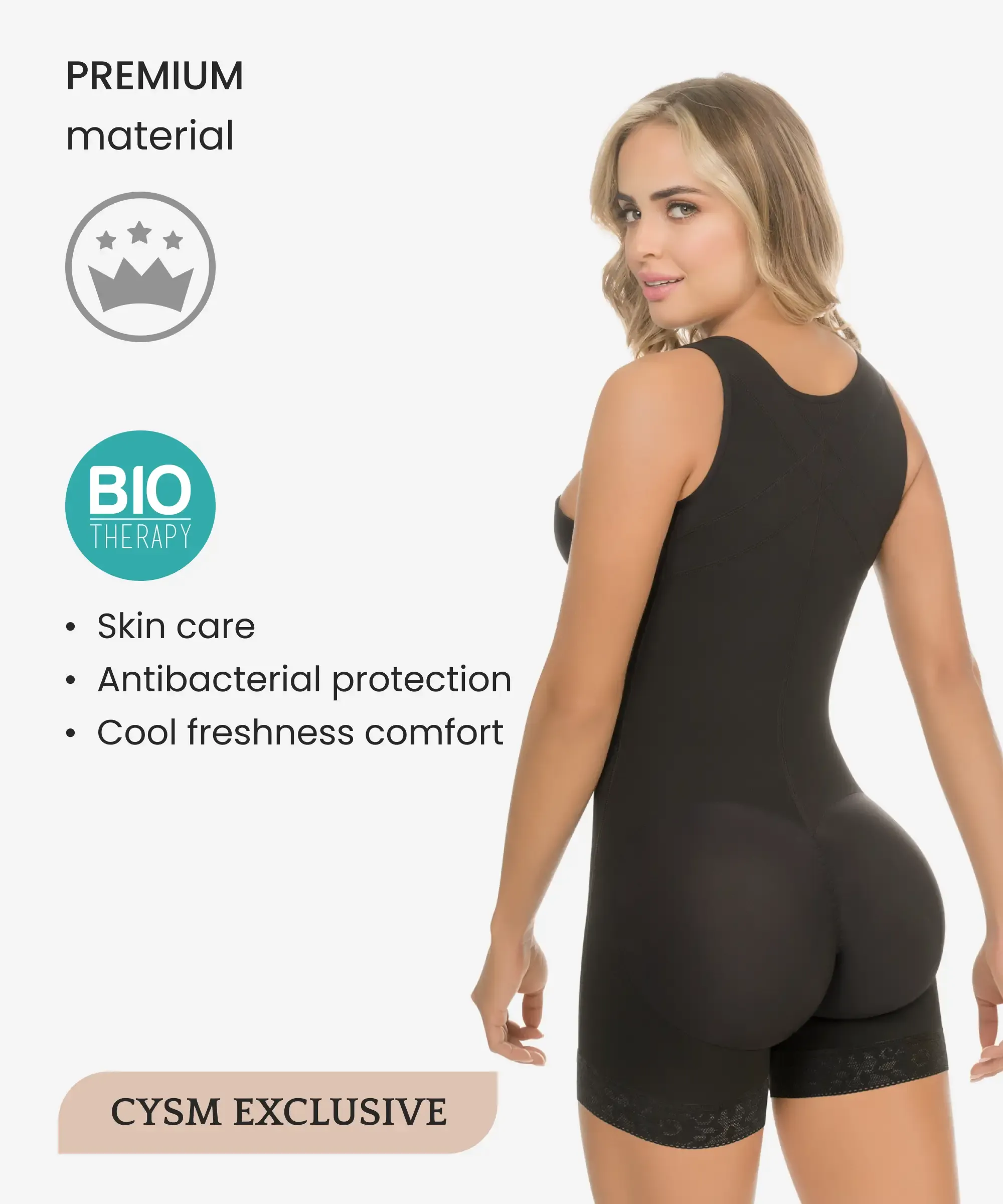 Tummy control body shaper in boyshort - Style 436