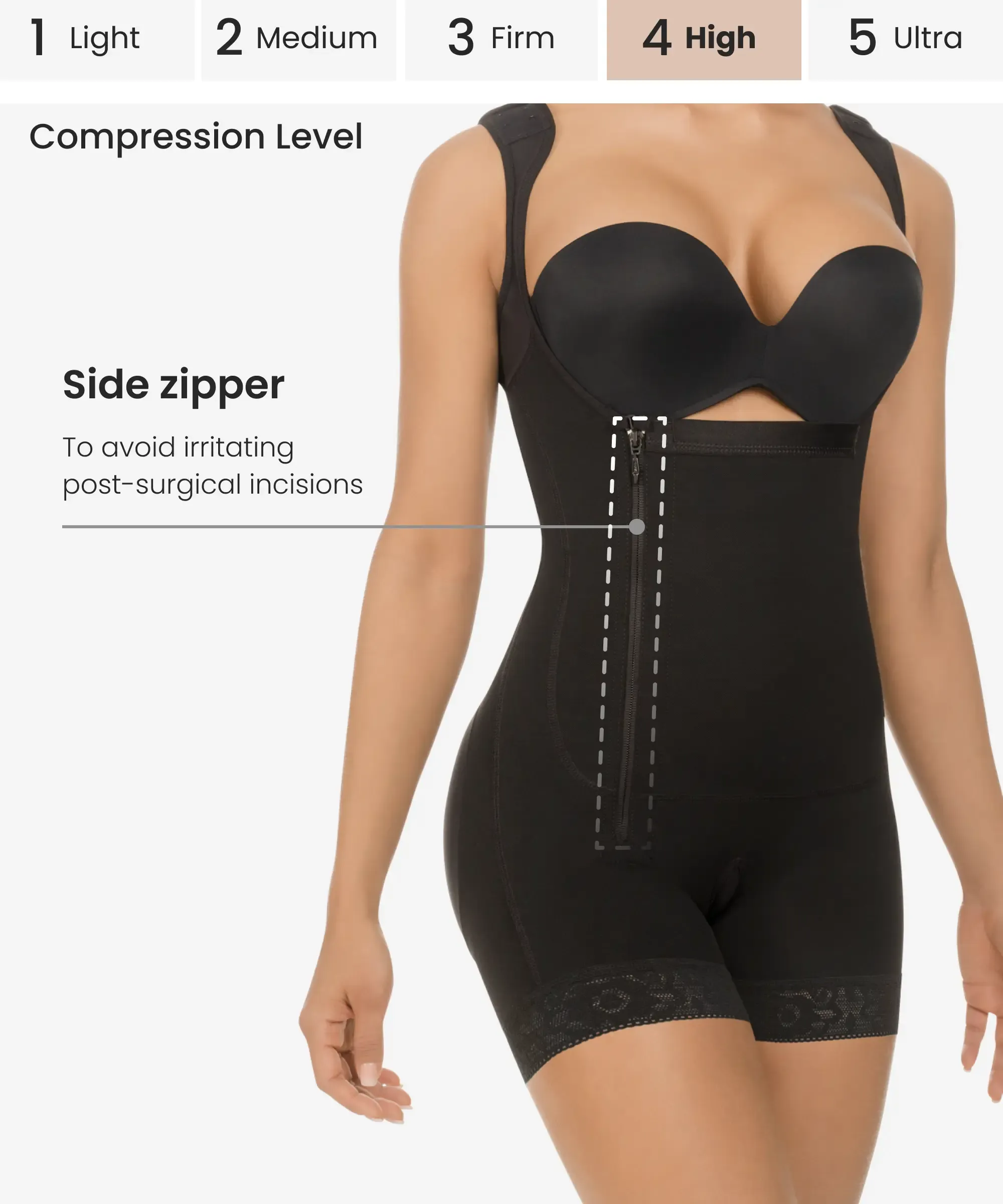 Tummy control body shaper in boyshort - Style 436