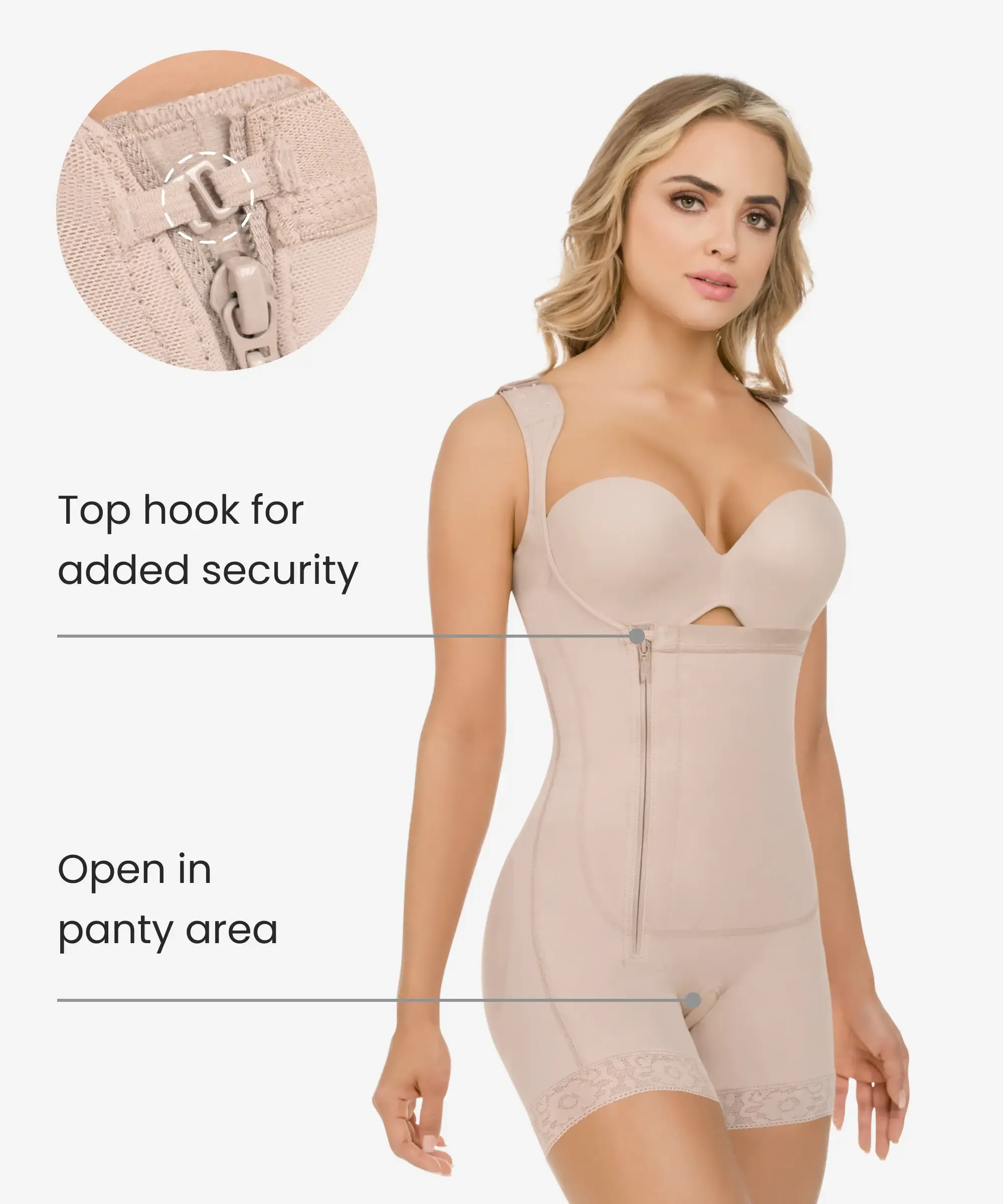 Tummy control body shaper in boyshort - Style 436