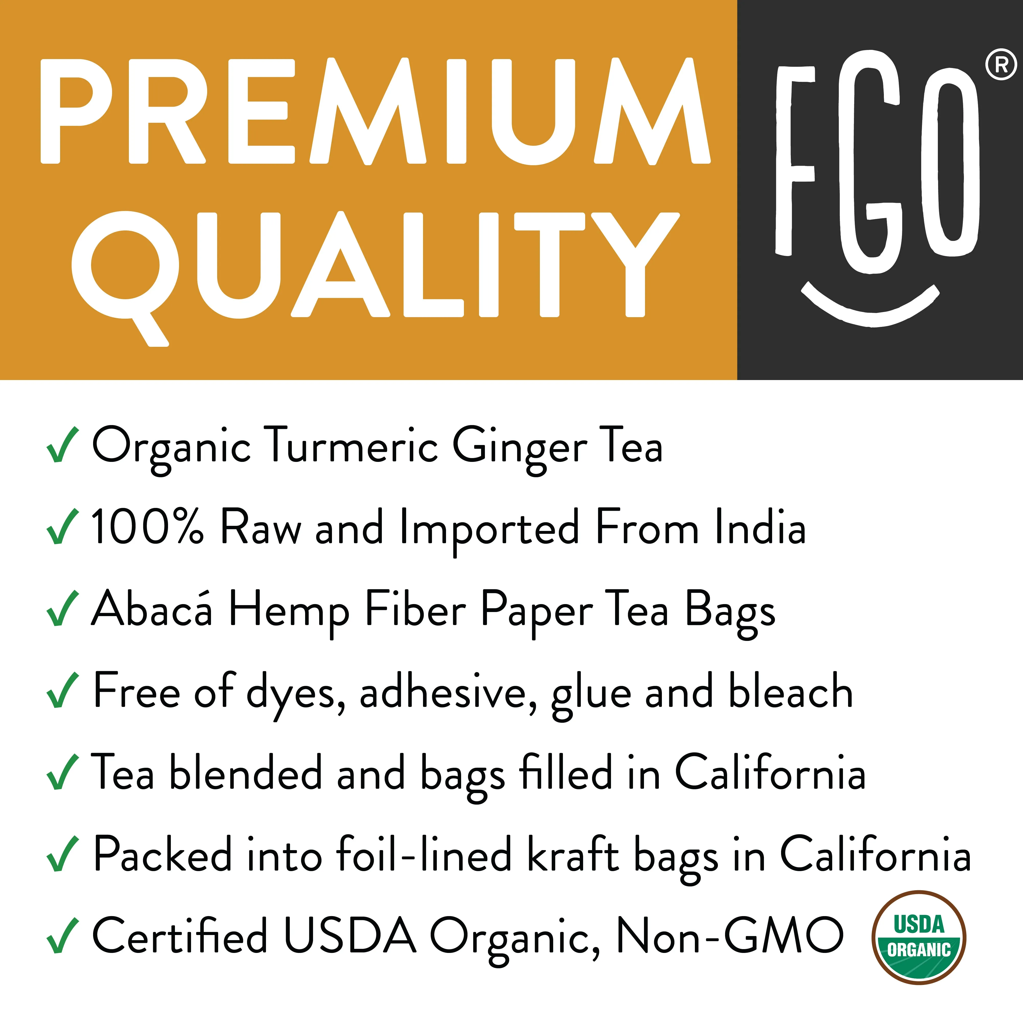 Turmeric Ginger Tea Bags