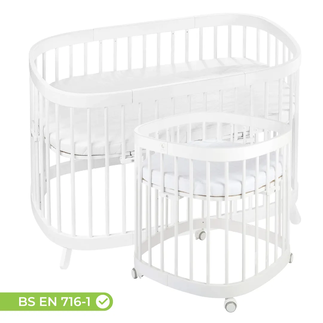 Tweeto 7 in 1 Baby Cot White Multifunctional