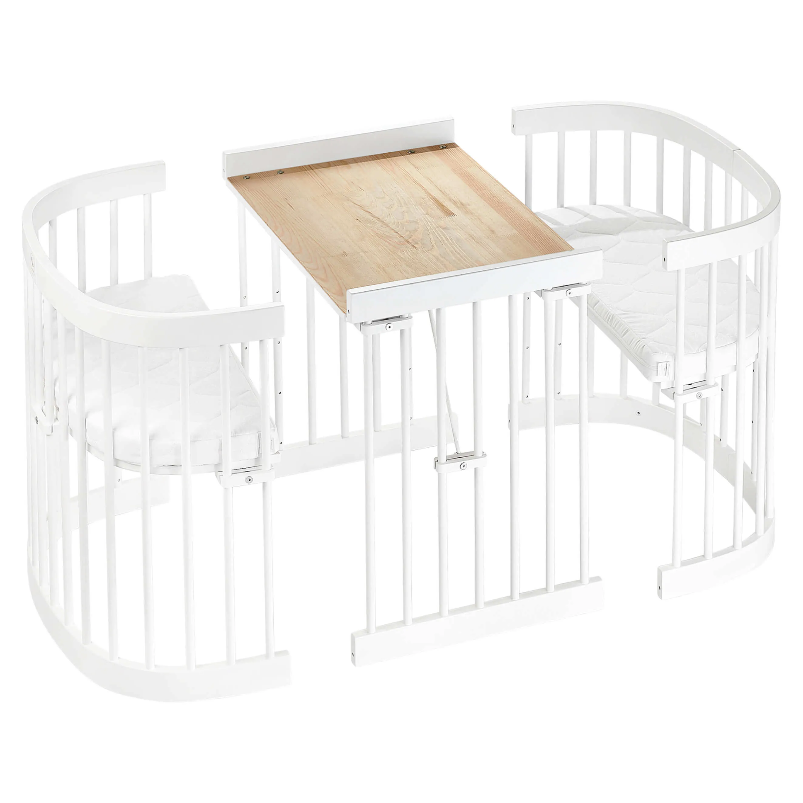 Tweeto 7 in 1 Baby Cot White Multifunctional
