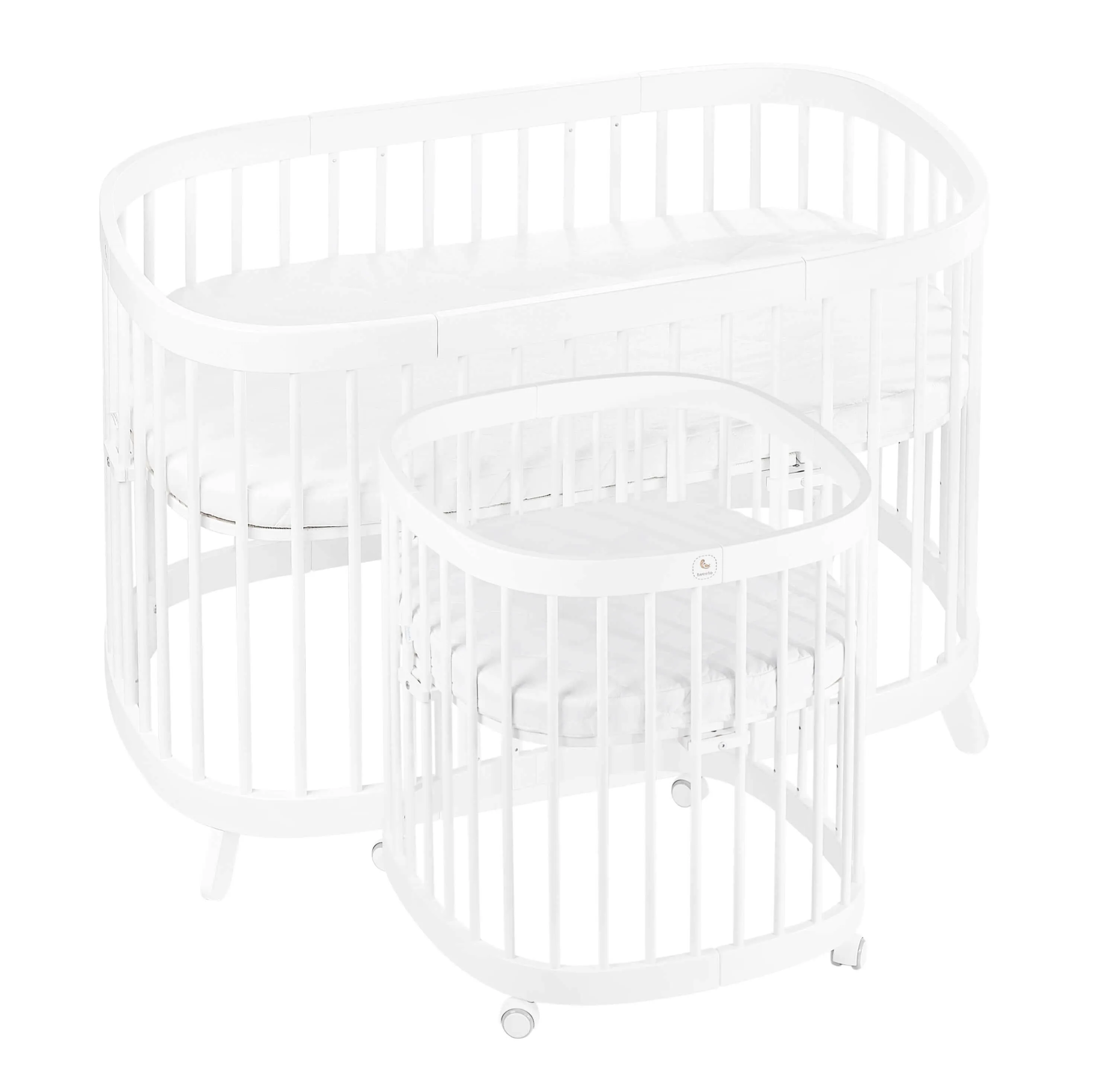 Tweeto 7 in 1 Baby Cot White Multifunctional