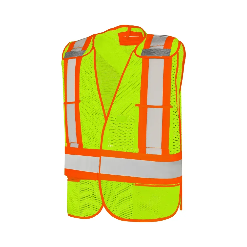 Universal 5 Pt. Tear-Away Mesh Safety Vest by Ground Force - Style TV1