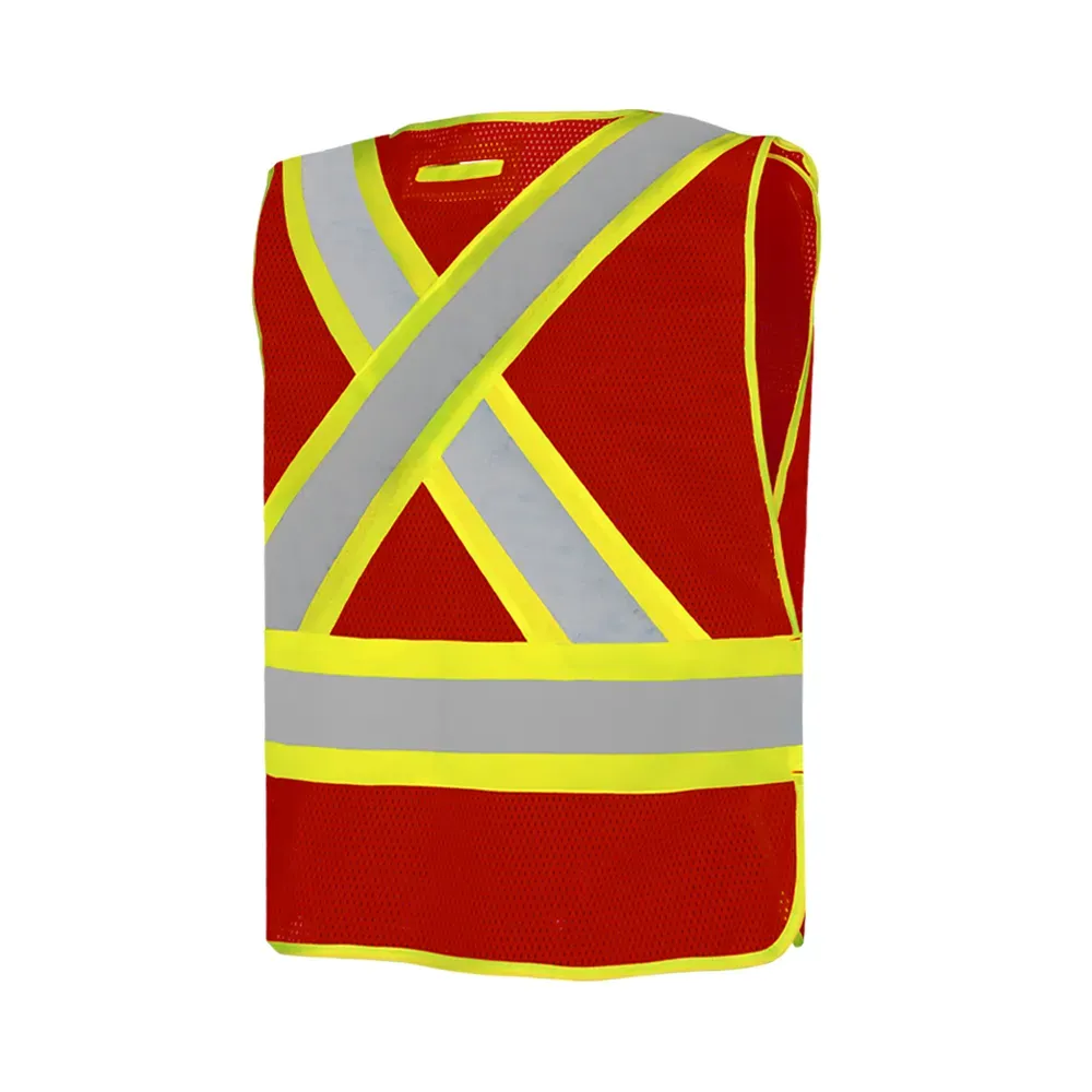 Universal 5 Pt. Tear-Away Mesh Safety Vest by Ground Force - Style TV1
