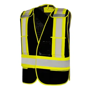 Universal 5 Pt. Tear-Away Mesh Safety Vest by Ground Force - Style TV1