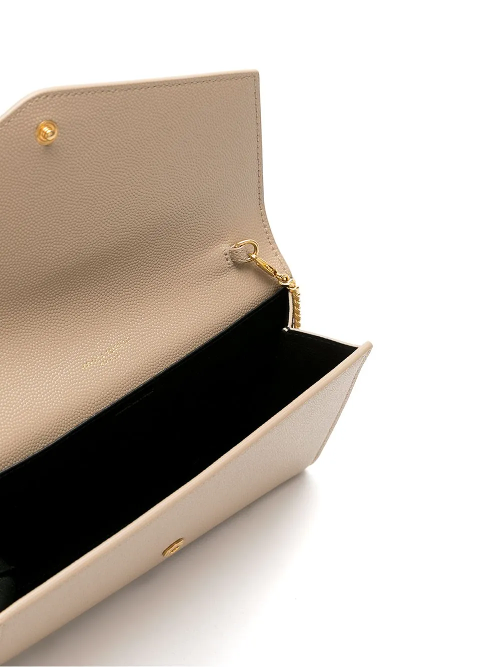 Uptown leather wallet on chain
