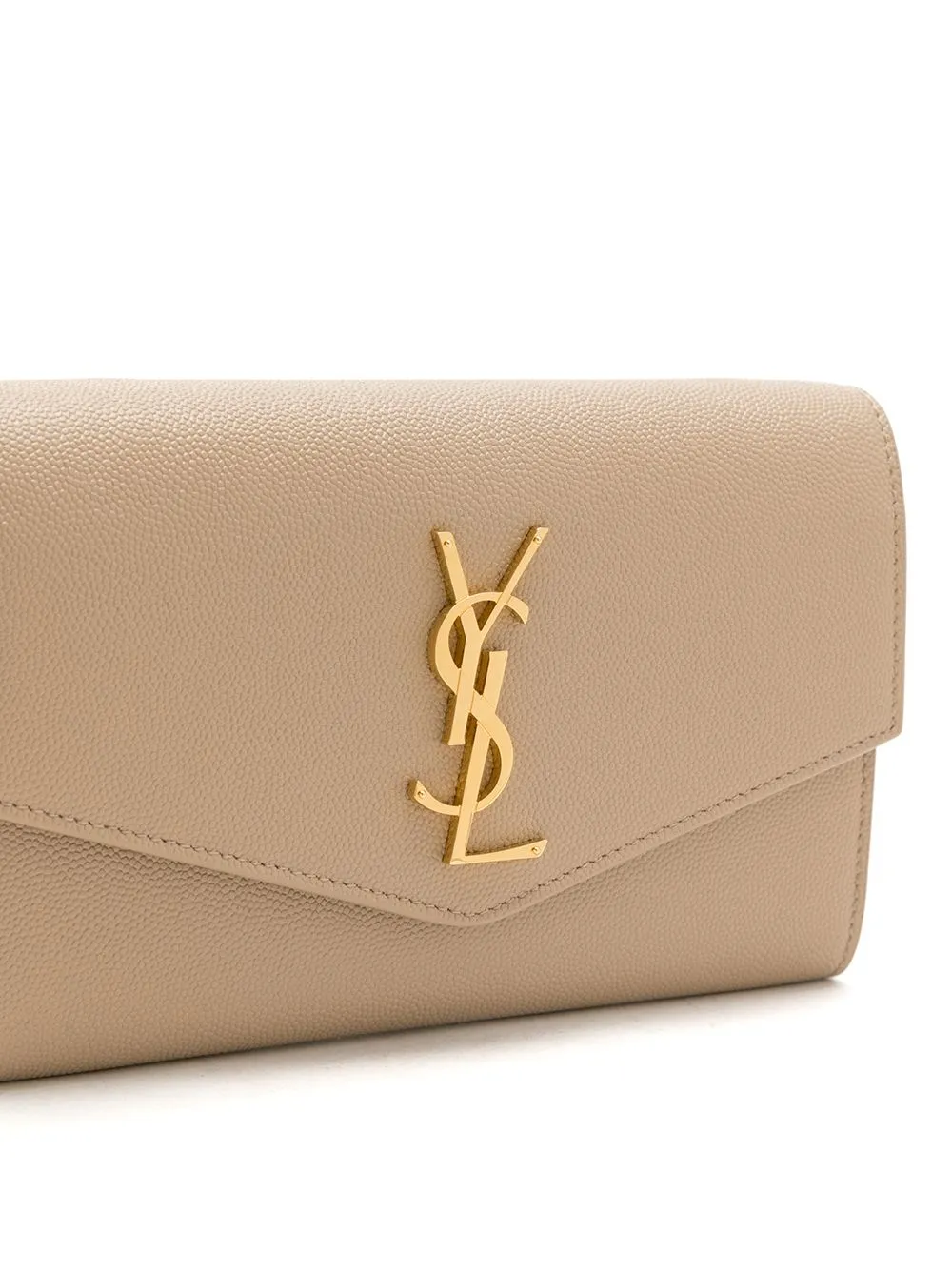 Uptown leather wallet on chain
