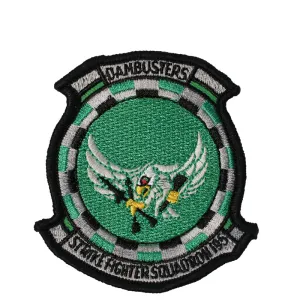 US Military USN Dambusters Strike Fighter Squadron 195 Iron On Patch