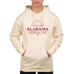USCAPE University of Alabama Old School Hoodie, Bone