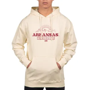 USCAPE University of Arkansas Old School Hoodie, Bone