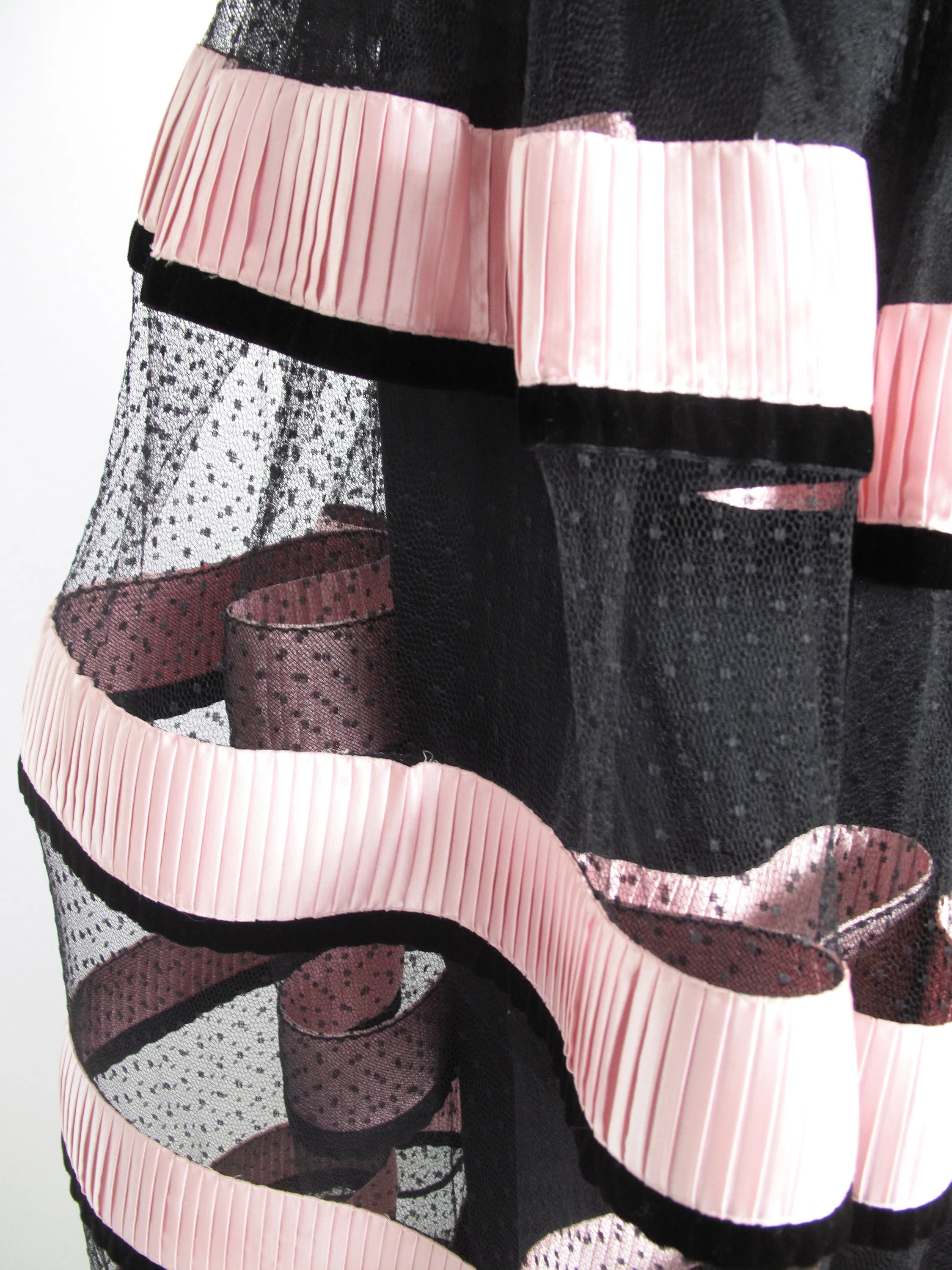 VALENTINO Evening Net Cage Skirt