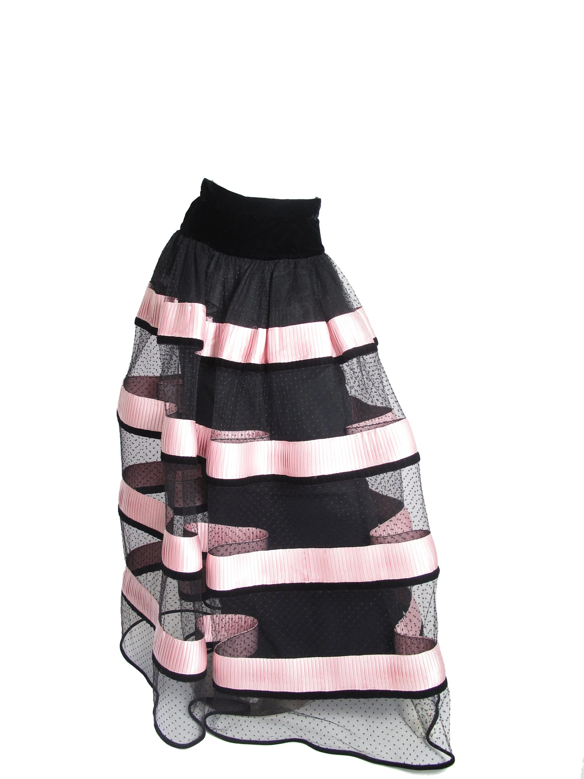 VALENTINO Evening Net Cage Skirt