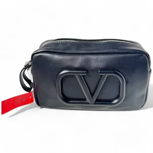 Valentino Garavani Black VLogo Leather Crossbody Bag