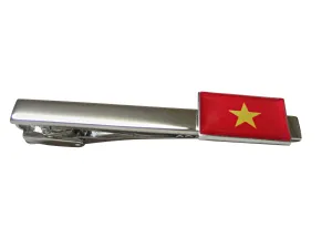 Vietnam Flag Square Tie Clip
