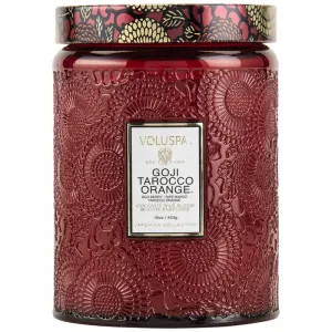 Voluspa Large Glass Jar Candle Goji Tarocco Orange 16 oz