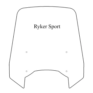 Windshield ONLY - Replacement Windshield for Madstad System for Can-Am Ryker Sport