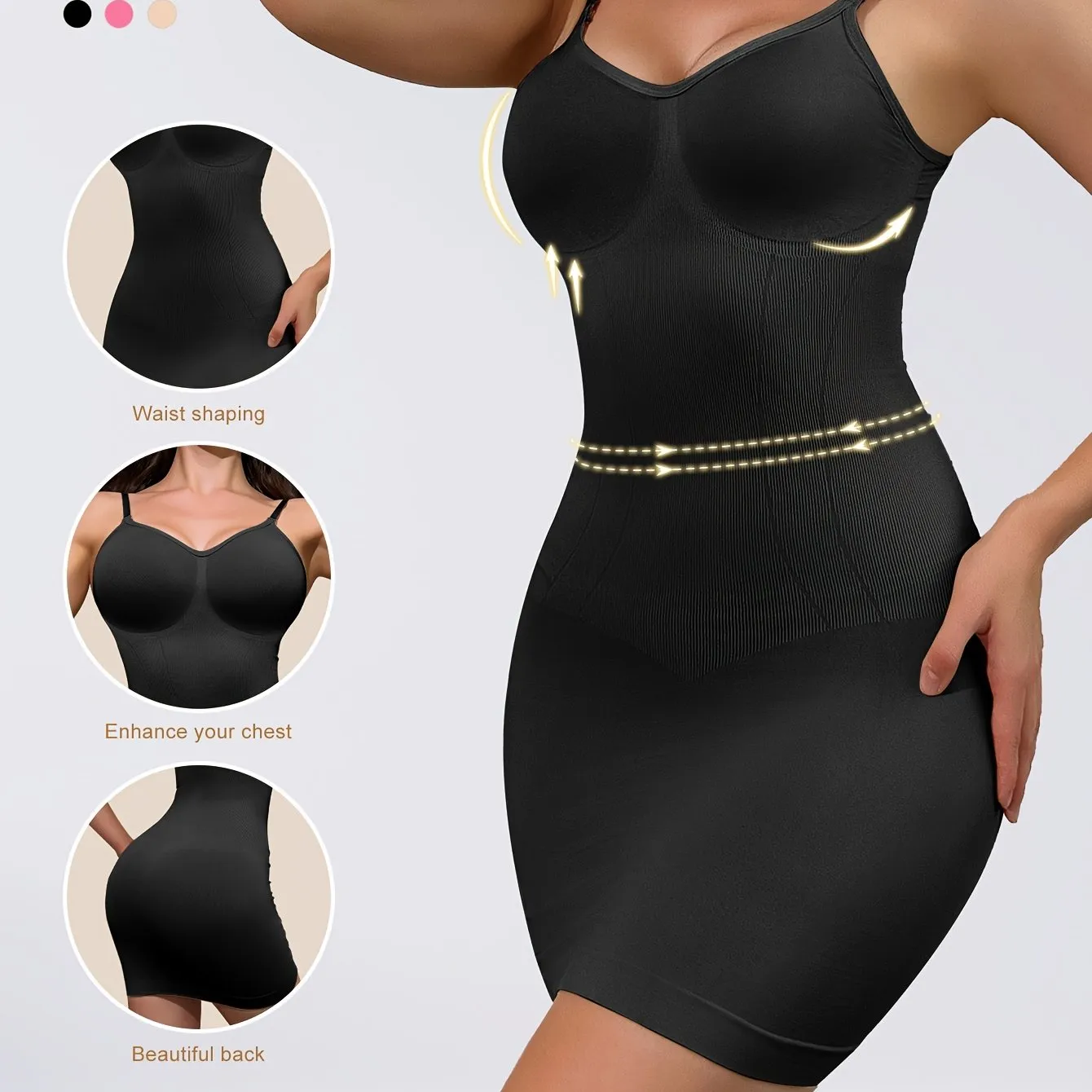 Women's Adjustable Strap Shapewear Bodysuit