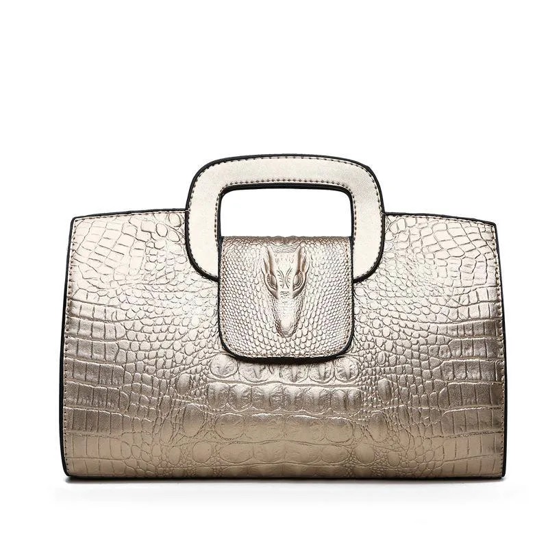 Women's Alligator Print Fashion Crocodile Pattern Retro Crossbody Bags