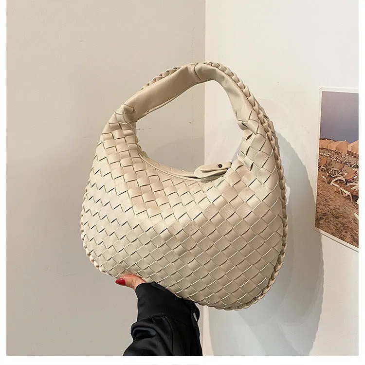 Women's French Texture Woven Elegant Underarm Niche Bags