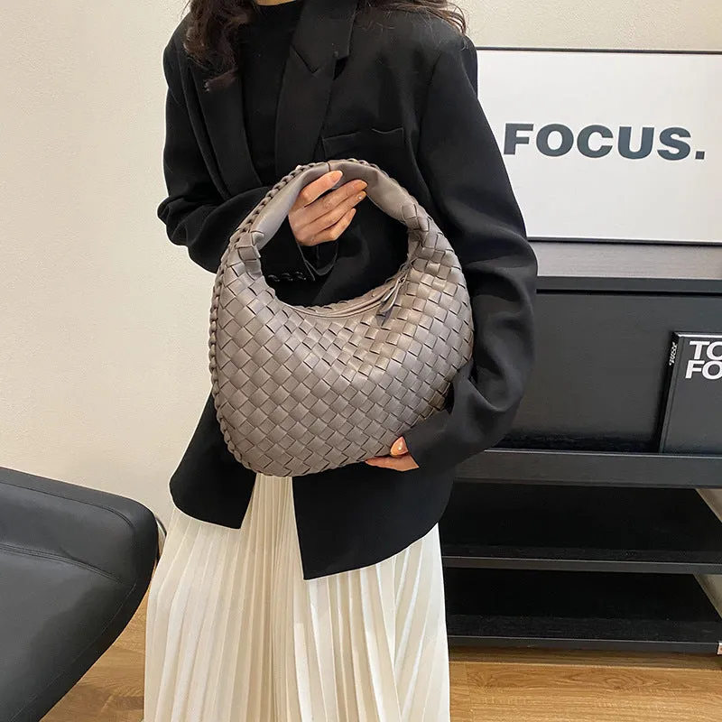 Women's French Texture Woven Elegant Underarm Niche Bags