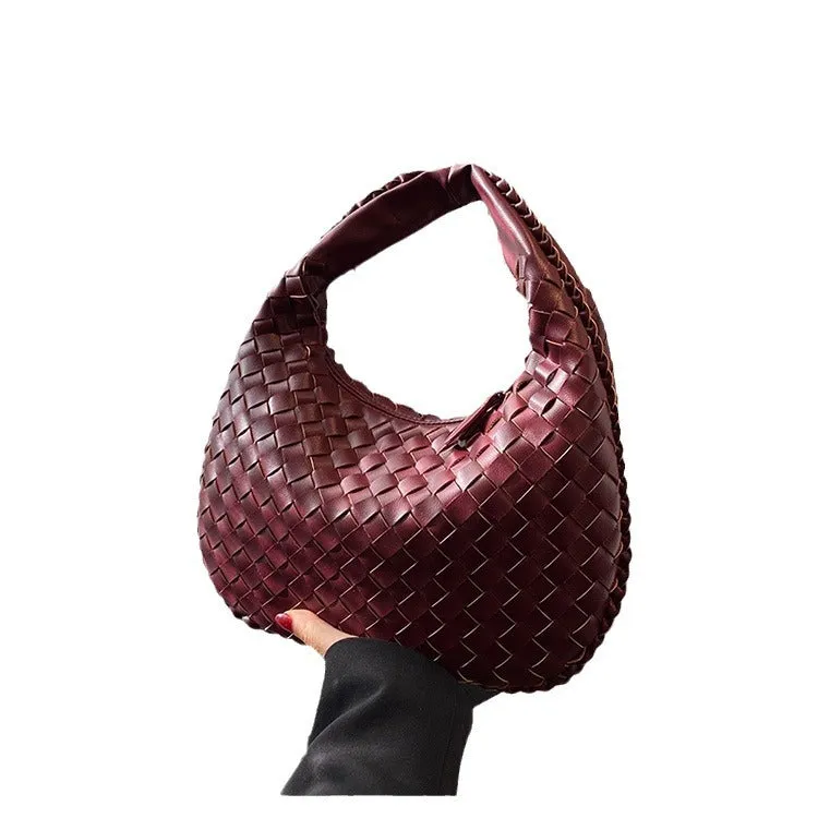 Women's French Texture Woven Elegant Underarm Niche Bags
