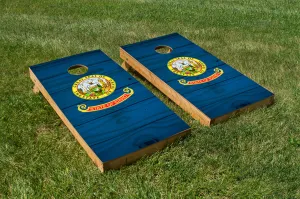 Wood Grain Idaho State Flag