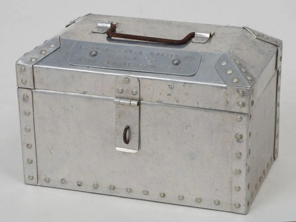 WWII Aviation Metalsmith School Lunchbox/Toolbox
