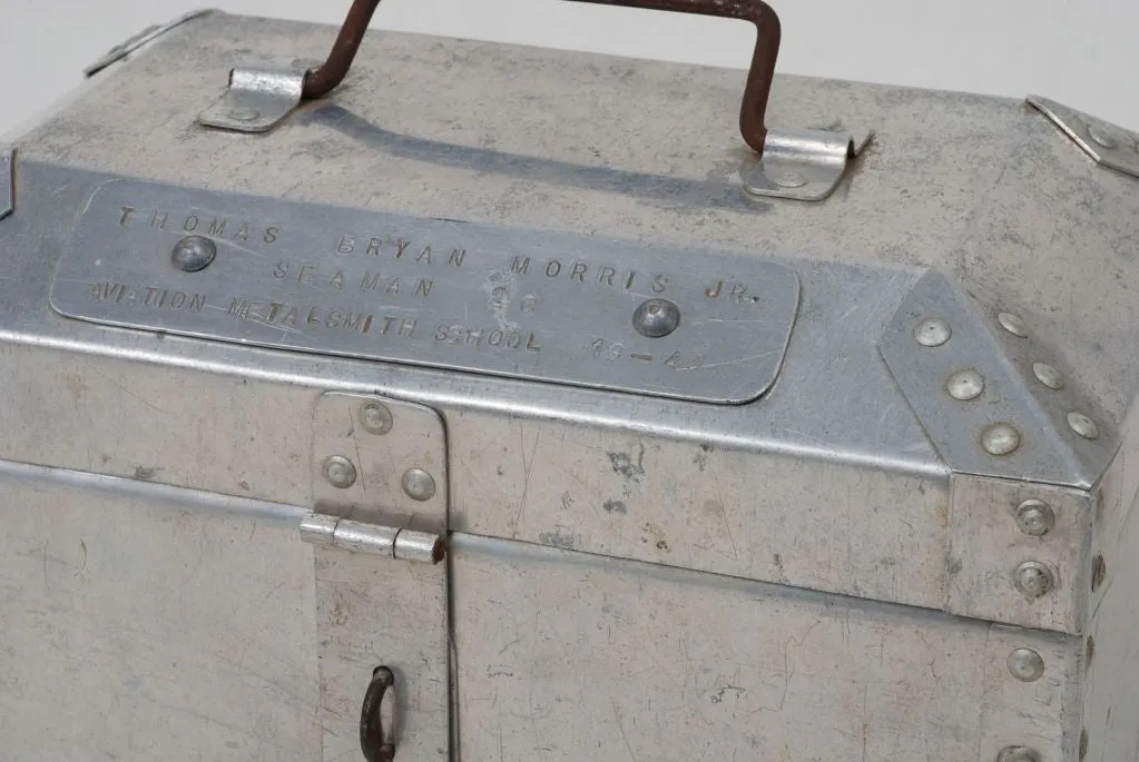 WWII Aviation Metalsmith School Lunchbox/Toolbox