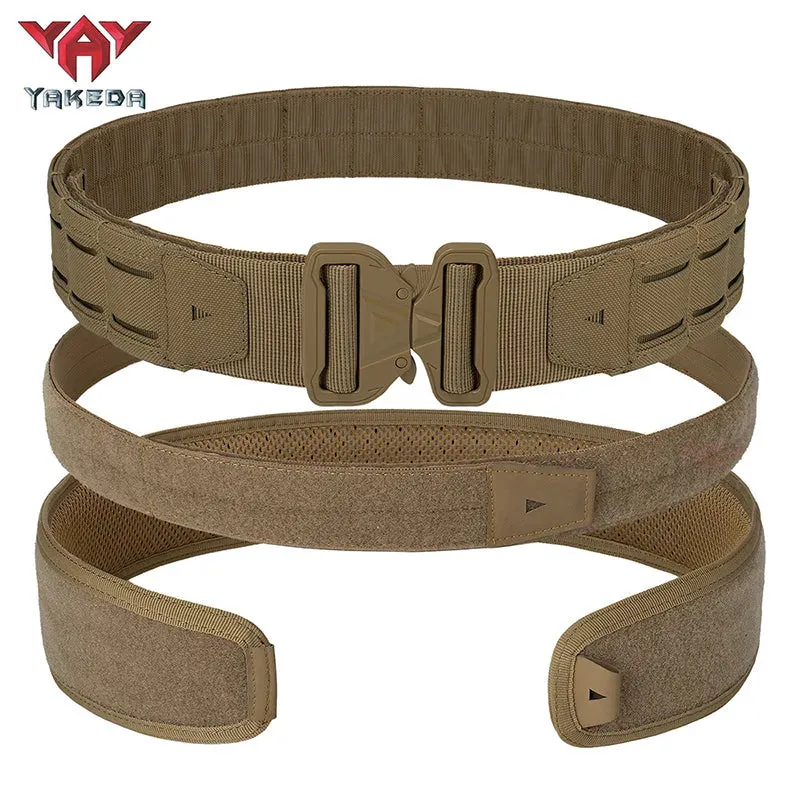 YKD-2313 YAKEDA Multifunctional 3-in-1 Waistband Set PALS Laser System Outdoor Tactical Belt Waistband